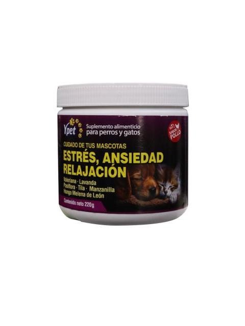 POLVO ESTRES ANSIEDAD RELAJACION SABOR POLLO 220 GRS (TARRO) VALE YPET SUPLEMENTOS ALIMENTICIOS PARA PERROS Y GAT