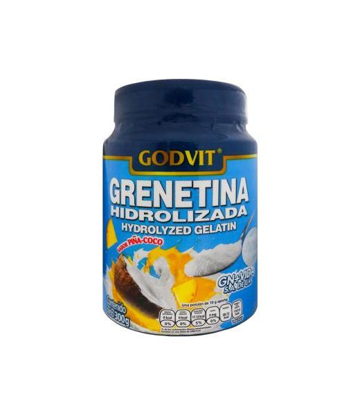 POLVO GRENETINA HIDROLIZADA SABOR PIÑA-COCO C 300 GR HIDROLIZED GE GN+VIDA