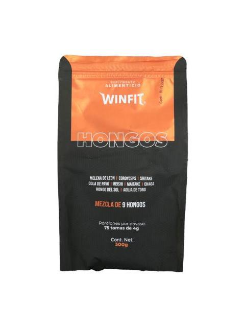 POLVO MEZCLA DE 9 HONGOS MELENA DE LEON CORDYCEPS SHITAKE COLA DE WINFIT PRODUCTS