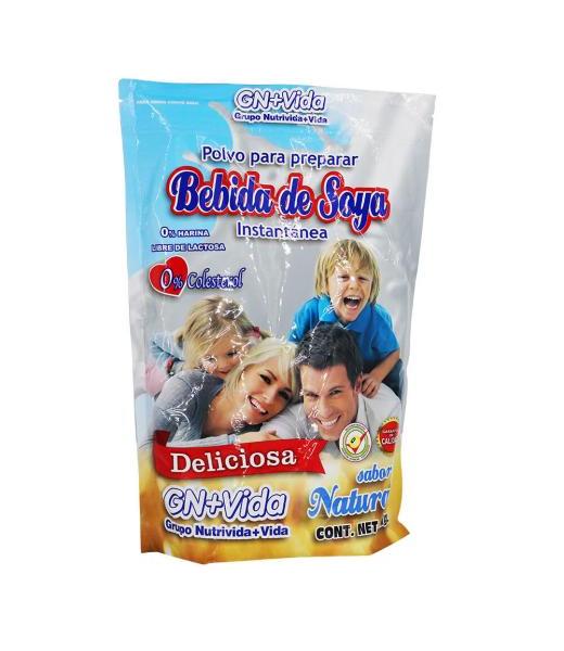 POLVO PARA PREPARAR BEBIDA DE SOYA INST. CERO COLESTEROL SABOR NA GN+VIDA