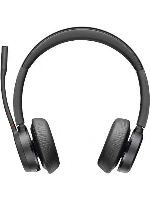 POLY AUDIFONOS CON MICROFONO VOYAGER 4320 MS CON BASE BLUETOOTH INALAMBRICO NEGRO