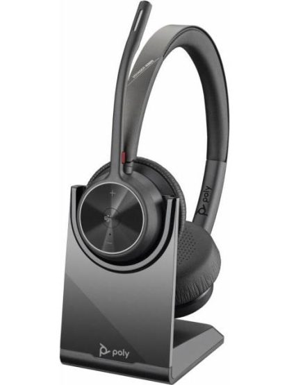 POLY AUDIFONOS CON MICROFONO VOYAGER 4320 MS CON BASE BLUETOOTH INALAMBRICO NEGRO - Image 3