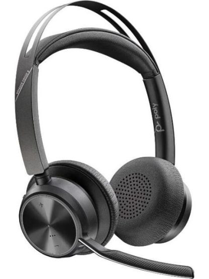POLY AUDIFONOS CON MICROFONO VOYAGER FOCUS 2 UC MICROSOFT BLUETOOTH ALAMBRICO-INALAMBRICO USB-A NEGRO