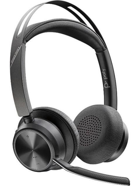 POLY AUDIFONOS CON MICROFONO VOYAGER FOCUS 2 UC MICROSOFT BLUETOOTH ALAMBRICO-INALAMBRICO USB-A NEGRO