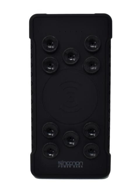 POWERBANK NPW13QCW NECNON 13000MAH CARGA 3.0 CARGA INALAMBRICA 15W ALAMBRICA 18W MICRO USB 3.0 TIPO C 3.0 VENTOSAS NEGRO NPPB1301QW - Image 3