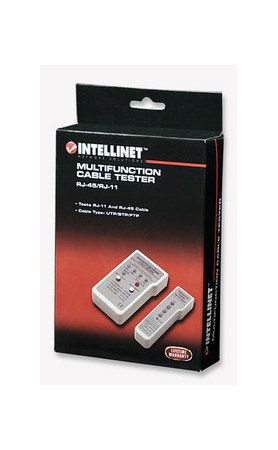 INTELLINET PROBADOR DE CABLES DE RED RJ-11-RJ-45 4 LEDS - Image 6