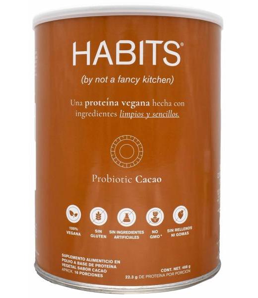 PROTEINA VEGANA CACAO 488 G HABITS