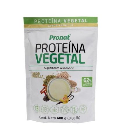 PROTEINA VEGETAL SABOR VAINILLA 400 GR PRONAT