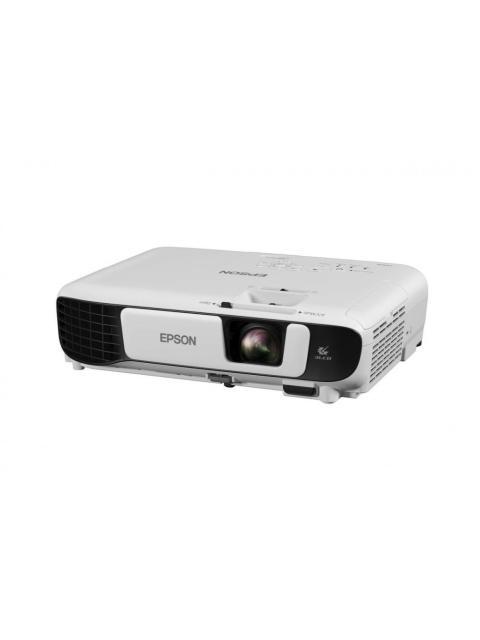 PROYECTOR EPSON POWER LITE W52+ 3LCD WXGA 1280 X 800 4000 LUMENES CON BOCINA BLANCO-NEGRO