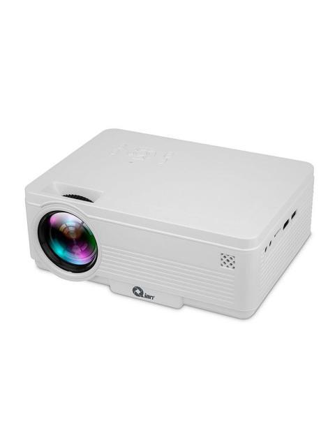 PROYECTOR QIAN QXP-ETHRX LED 1280 X 720 200 LUMENES BLUETOOTH INALAMBRICO CON BOCINAS BLANCO