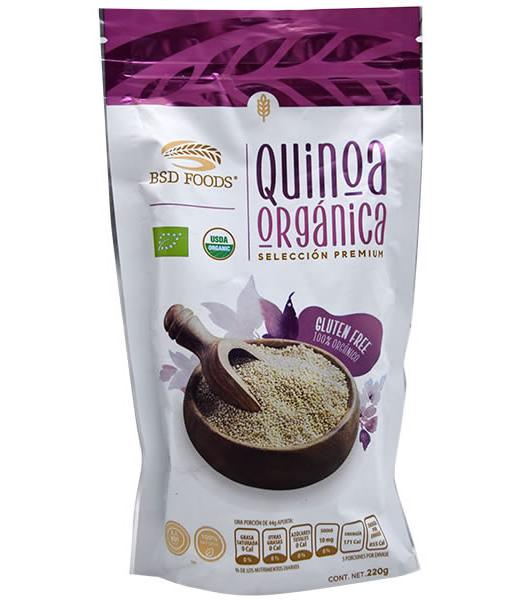 QUINOA ORGANICA 220 G BSD FOODS