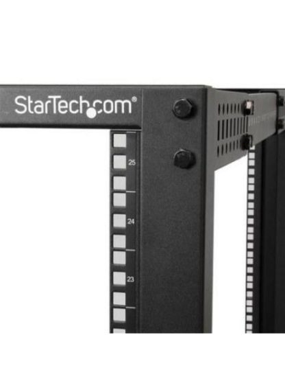 STARTECH  RACK DE MARCO ABIERTO CON PROFUNDIDAD AJUSTABLE DE 4 COLUMNAS 25U CON RUEDAS - Image 3