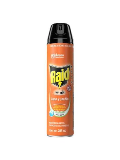 RAID INSECTICIDA CASA Y JARDIN 285 ML