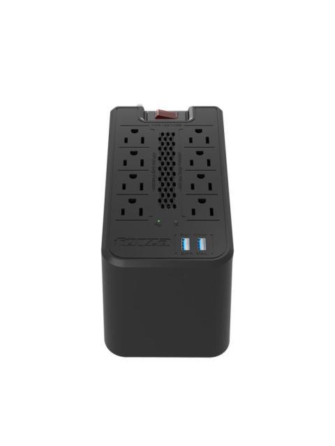 REGULADOR AUTOMATICO DE VOLTAJE FORZA (FVR1221USB) COLOR NEGRO CAPACIDAD DE 1200VA Y 600W