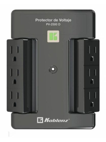 REGULADOR PROTECTOR DE VOLTAJE KOBLENZ PV-2500 D 2000W 2500VA 6 SALIDAS - Image 3