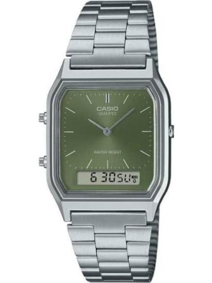 RELOJ ANALOGO PLATA CASIO