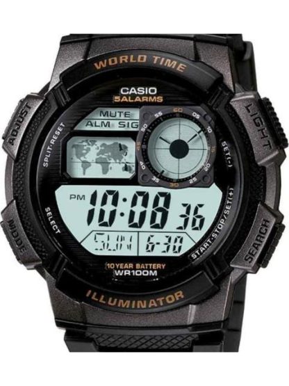 RELOJ DEPORTIVO NEGRO CASIO