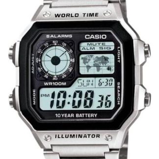 RELOJ DIGITAL PLATA CASIO