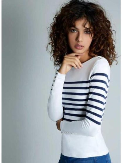 BLUSA RAYAS BLANCO HOLLY LAND - Image 2
