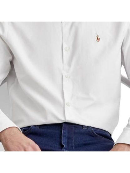CAMISA SLIM FIT MANGA LARGA BLANCO HPC POLO - Image 4