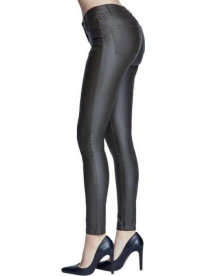 PANTALON CINTURA ALTA EFECTO PIEL NEGRO ATMOSPHERE DNM - Image 3