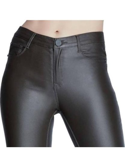 PANTALON CINTURA ALTA EFECTO PIEL NEGRO ATMOSPHERE DNM - Image 4