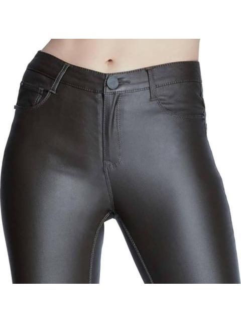 PANTALON CINTURA ALTA EFECTO PIEL NEGRO ATMOSPHERE DNM - Image 4