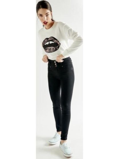 JEANS CINTURA SUPERALTA NEGRO FERGINO - Image 3