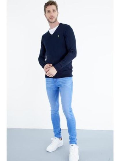 JEANS SKINNY FIT CINTURA REGULAR BLEACH GOODYEAR - Image 6