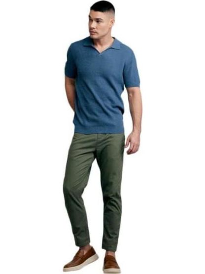 ROPA CASUAL PANTALON D.E.E.P SELECTION PISA VERDE OLIVO D.E.E.P SELECTION - Image 6