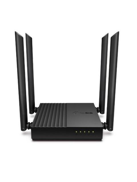 ROUTER TP-LINK GIGABIT ETHERNET DE BANDA DUAL MU-MIMO FIREWALL ARCHER C64 AC1200 INALAMBRICO 1200MBIT-S 5X RJ-45 2.4-5GHZ CON 4 ANTENAS EXTERNAS