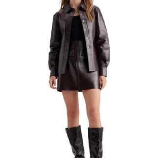 SACO CUELLO REDONDO VINO HOLLY LAND