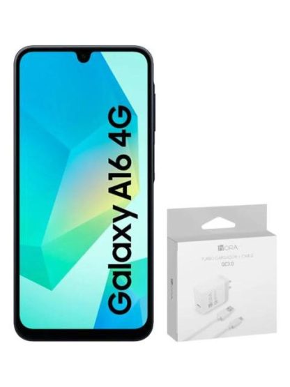 SAMSUNG GALAXY A16 4G 128GB 4GB RAM NEGRO + POWER ADAPTER GENERICO - Image 2