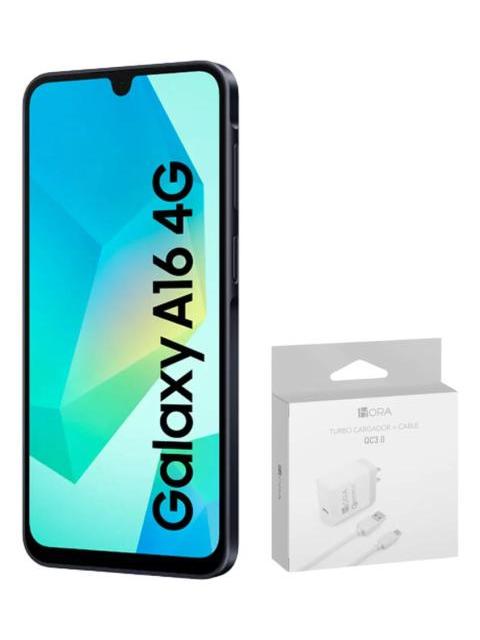 SAMSUNG GALAXY A16 4G 128GB 4GB RAM NEGRO + POWER ADAPTER GENERICO - Image 3