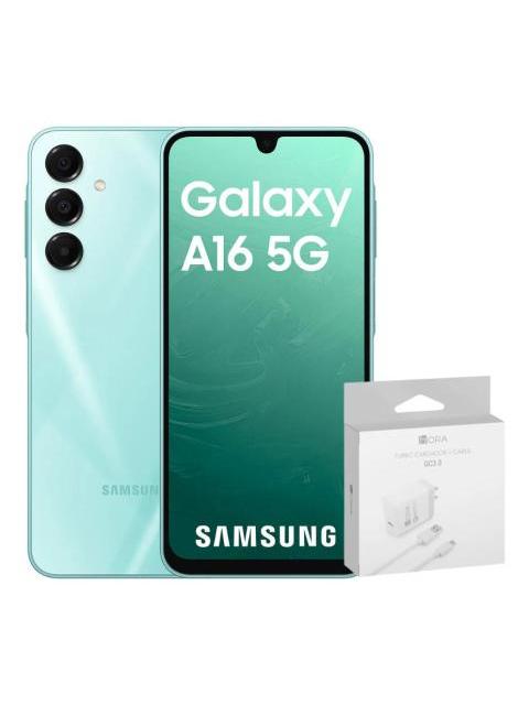 SAMSUNG GALAXY A16 5G DUAL 256GB 8RAM GREEN + POWER ADAPTER GENERICO