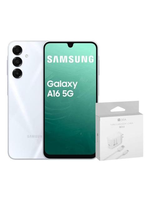 SAMSUNG GALAXY A16 5G DUAL 256GB 8RAM GREY + POWER ADAPTER GENERICO