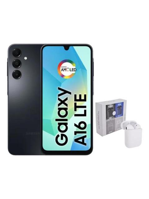 SAMSUNG GALAXY A16 DUAL SIM 256GB 8RAM BLACK + AIRPODS GENERICOS
