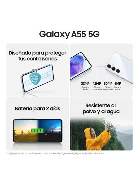 SAMSUNG GALAXY A55 5G DUAL SIM 256 GB AZUL OSCURO 8 GB RAM - Image 6