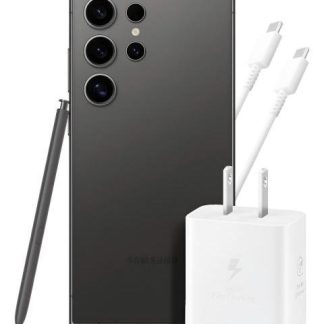 SAMSUNG GALAXY S24 ULTRA 12GB 512GB 5G NEGRO + ADAPTADOR 25W EP-T2510 CABLE BLANCO