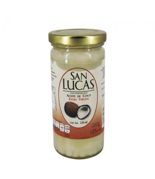 SAN LUCAS ACEITE DE COCO EXTRA VIRGEN 230 ML COMESTIBLE ALIMENTOS SANOL