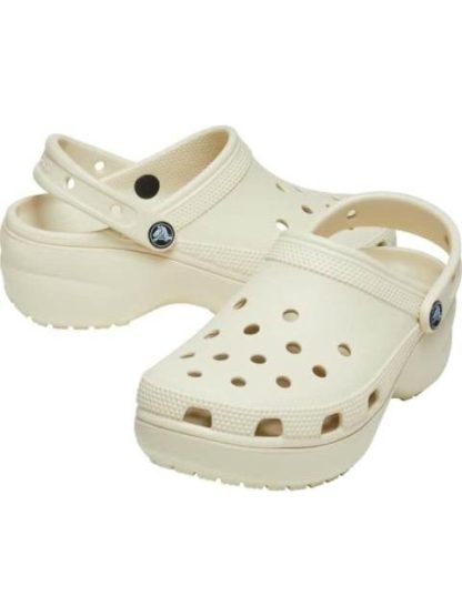 SANDALIA BAYA PLATFORM CLOG BEIGE CROCS - Image 6
