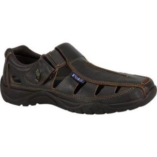 SANDALIA CASUAL AJUSTE CON VELCRO CAFE HPC POLO