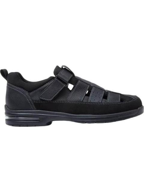 SANDALIA CASUAL AJUSTE CON VELCRO NEGRO KAFE