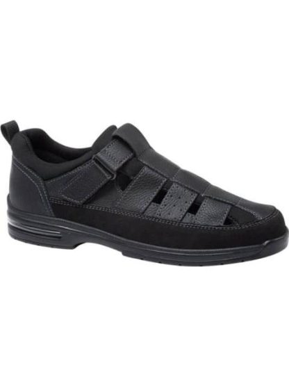 SANDALIA CASUAL AJUSTE CON VELCRO NEGRO KAFE - Image 2