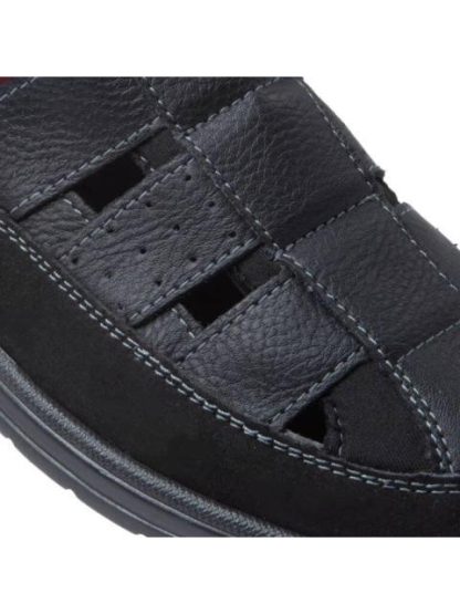 SANDALIA CASUAL AJUSTE CON VELCRO NEGRO KAFE - Image 6