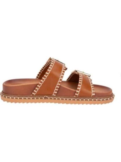 SANDALIA TEJIDA COGNAC VI LINE FASHION - Image 5