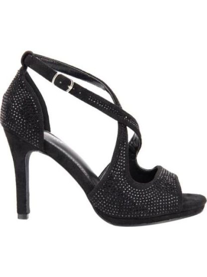 SANDALIA CON BRILLOS NEGRO MOLTO BELLO