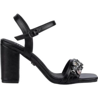 SANDALIA CON BRILLOS NEGRO THALIA SODI