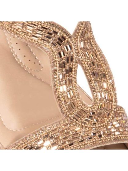SANDALIA CONFORT CON BRILLOS ORO VI LINE - Image 6