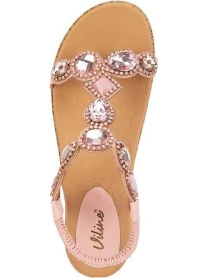 SANDALIA CUÑA ROSA VI LINE - Image 3